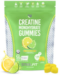 SteelFit Creapure Creatine Monohydrate Gummies – Lemon Lime (120 Gummies) for Muscle Gain, Brain Health & Strength