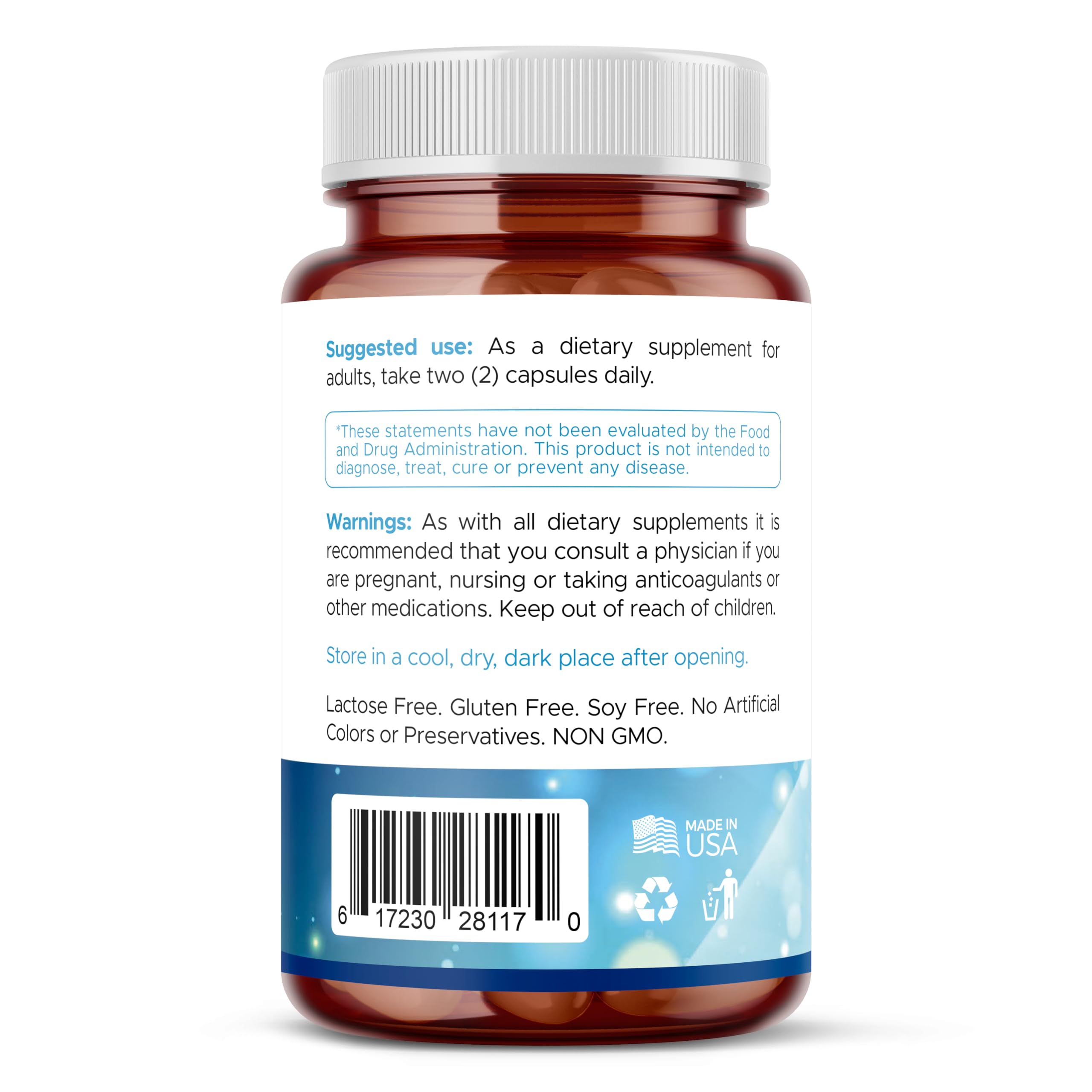 Stem Cell Supplements 500mg (180 Caps) – Anti-Aging & Longevity | Spirulina & Chlorella | Celulas Madre