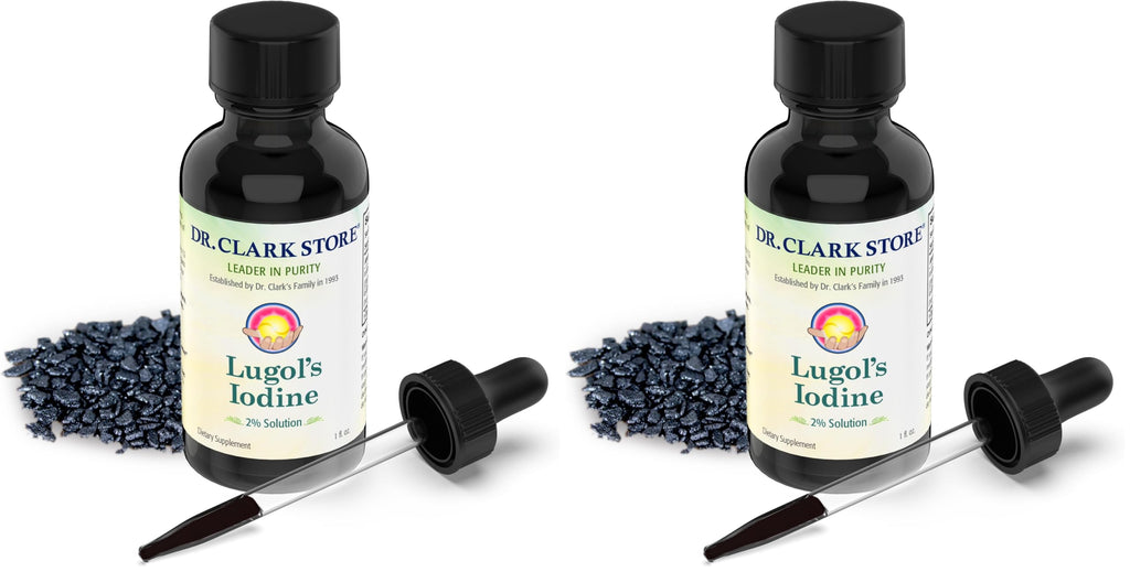 Stomach Saver Lugol’s Iodine 2% 1 oz (Pack of 2) – Dr Clark Store