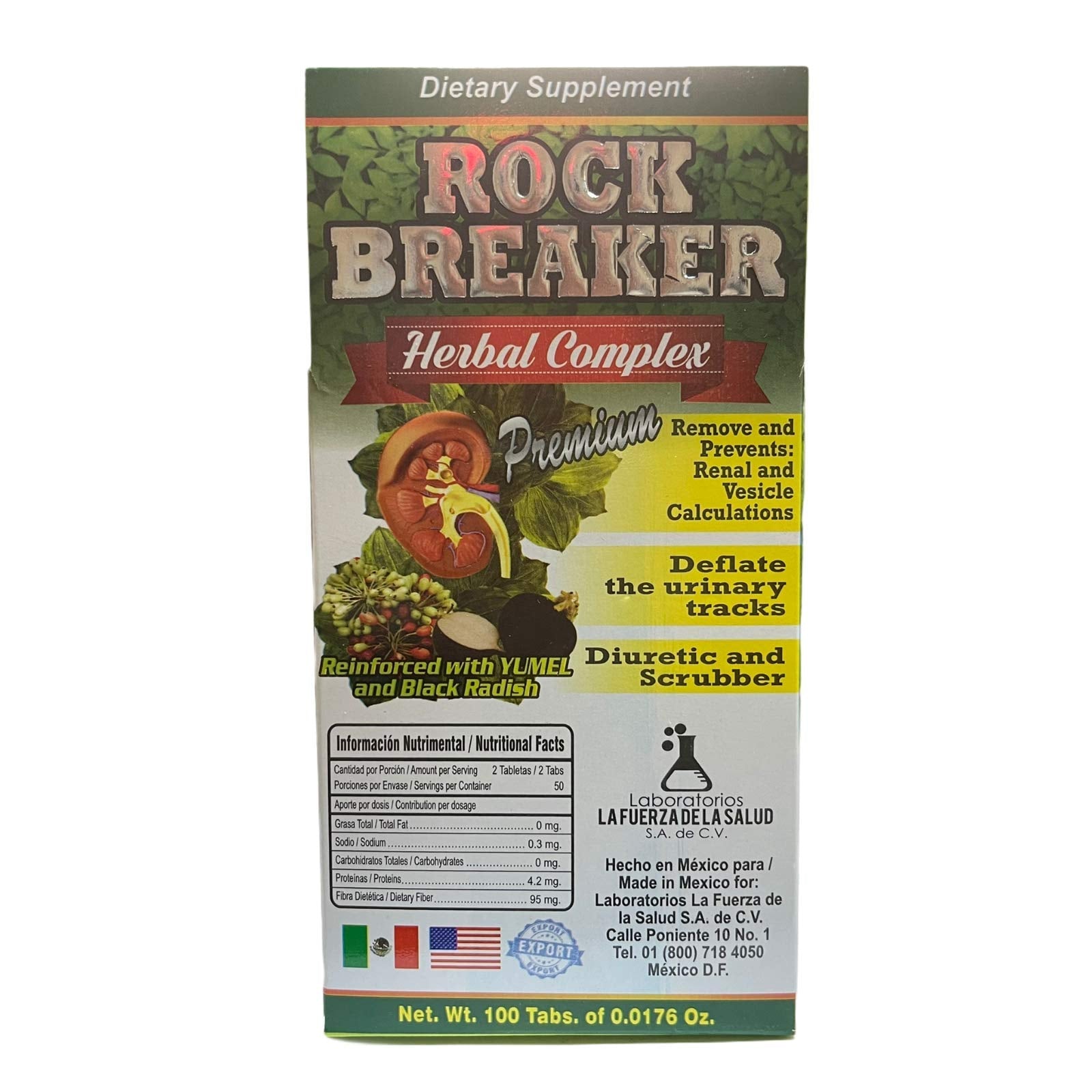 Stone Breaker Fortified with Yumel and Black Radish (Black Radish) – Net Content: 100 Tablets