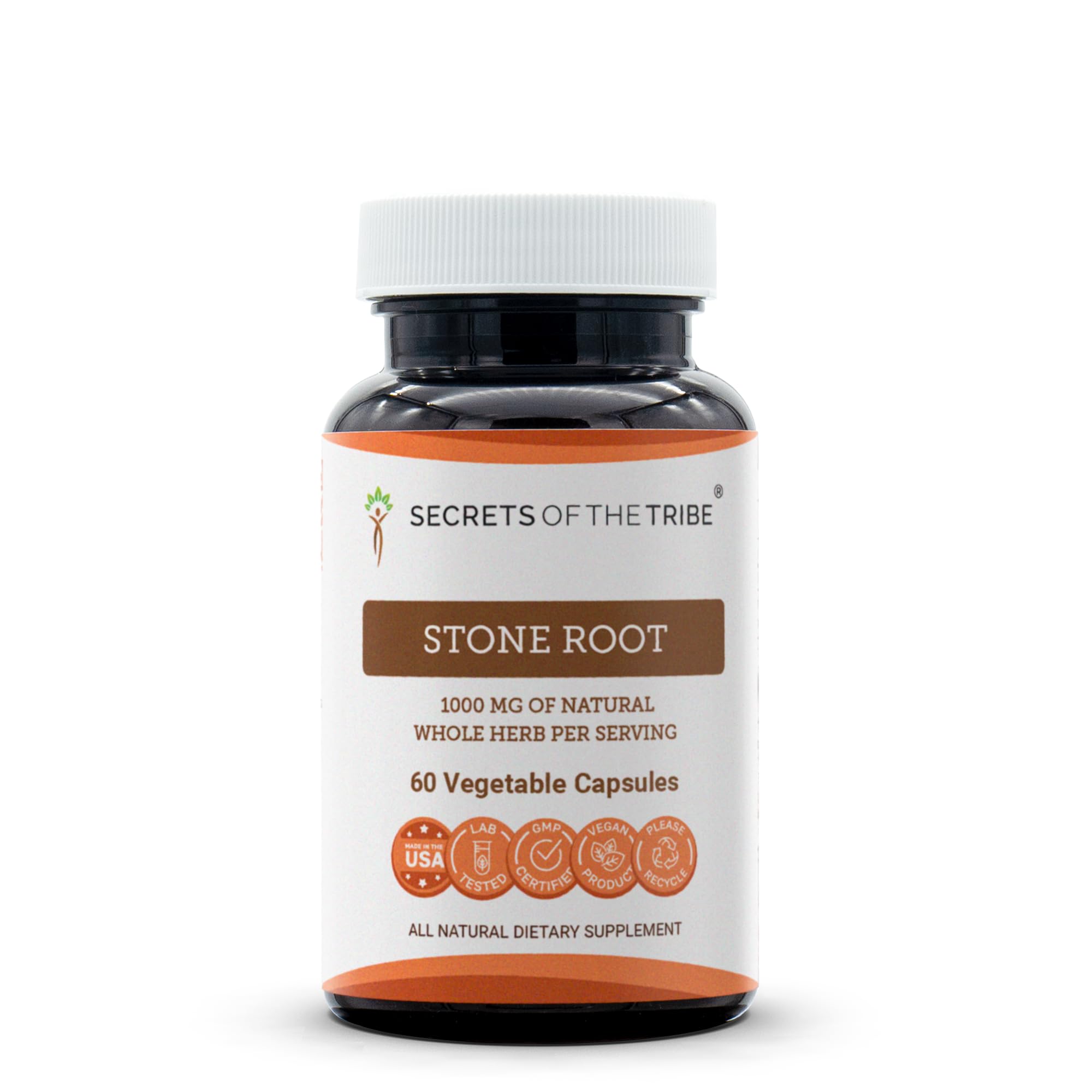 Secrets of the Tribe Stone Root 60 Capsules – 1000 mg, Responsibly Farmed