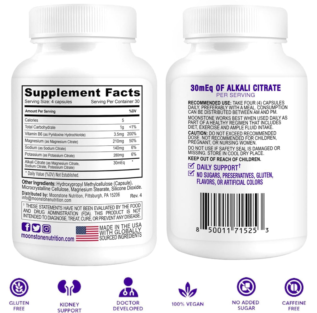 Stone Stopper Capsules – Kidney Stone Prevention, 120 Count (30 Day Supply)