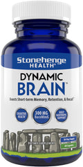 Stonehenge Health Dynamic Brain Supplement with BacoMind – Memory, Retention & Recall (40 Nootropics)