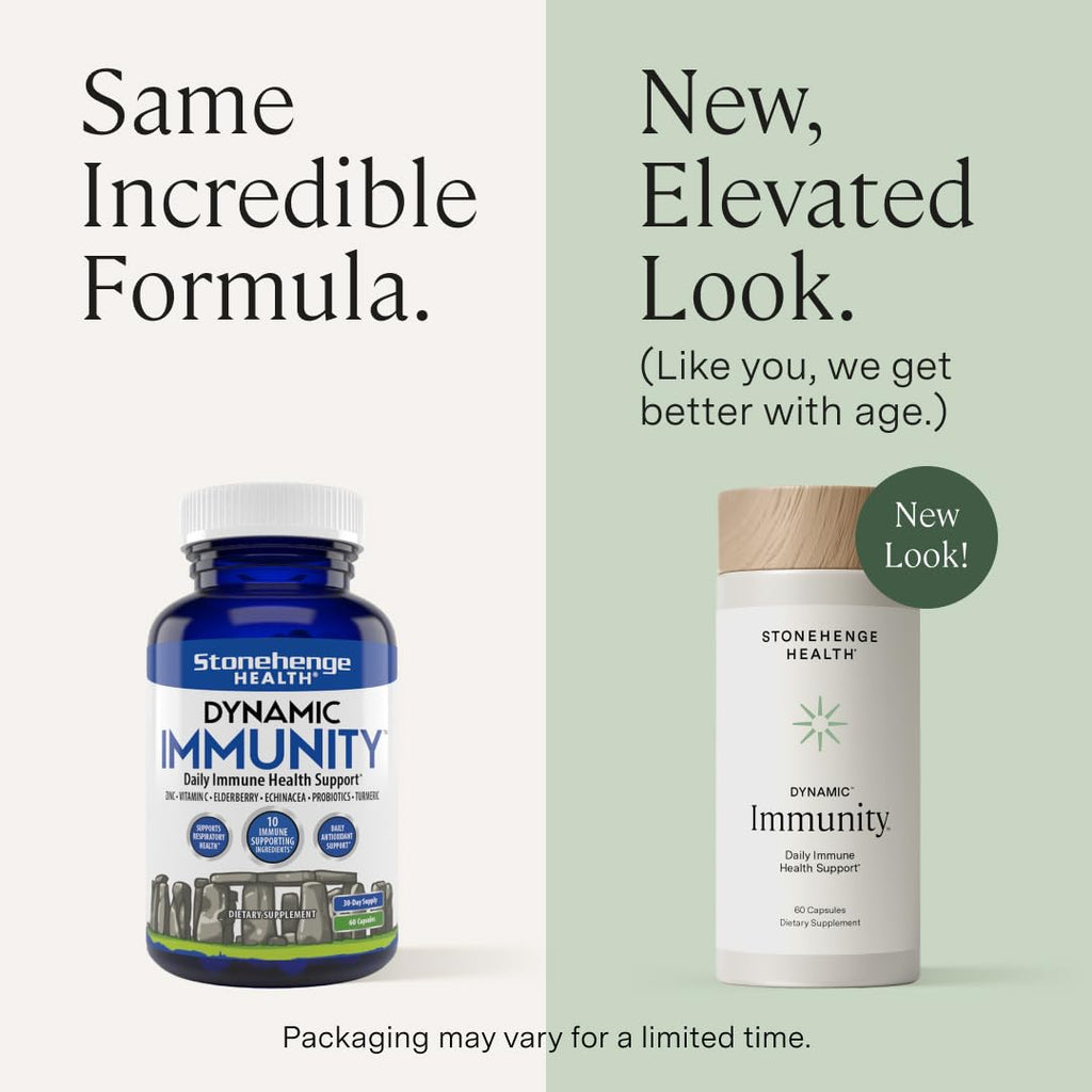 Stonehenge Health Dynamic Immunity – 10-in-1 Immune Support, 60 Capsules