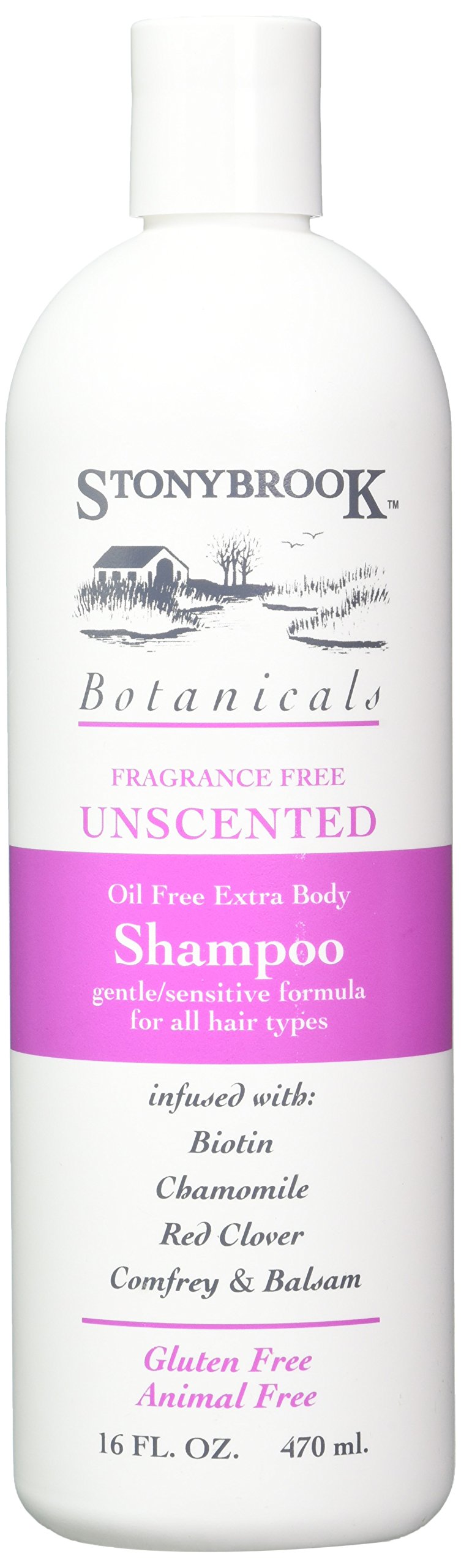 Stoney Brook Shampoo Unscented 16 oz – 3 Pack | Oil-Free, Botanical Blend