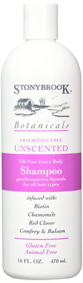 Stoney Brook Shampoo Unscented 16 oz – 3 Pack | Oil-Free, Botanical Blend