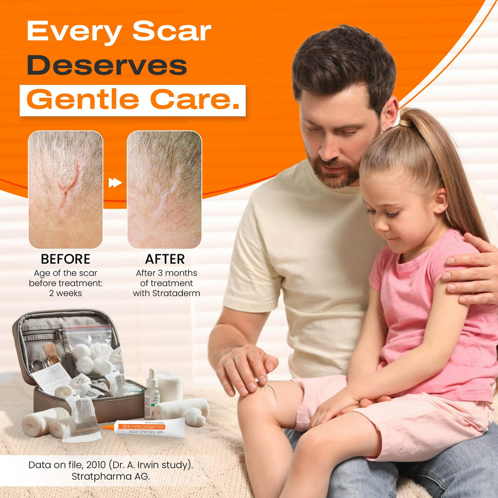Strataderm Professional Scar Gel | For Old & New Scars, Reduces Redness & Itch