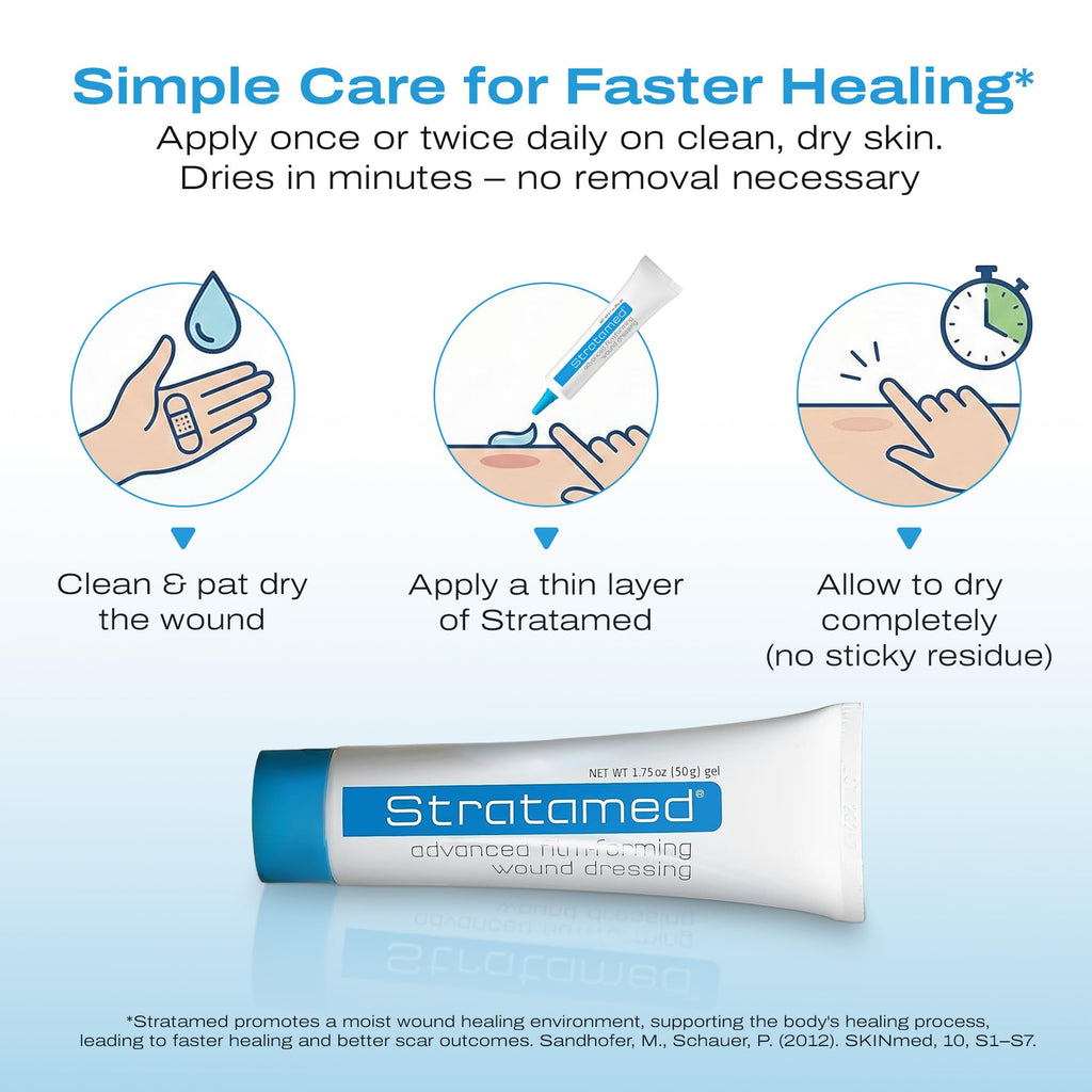 Stratamed Advanced Film-Forming Wound Dressing | Flexible Protective Layer for Open Wounds & Damaged Skin | 50g
