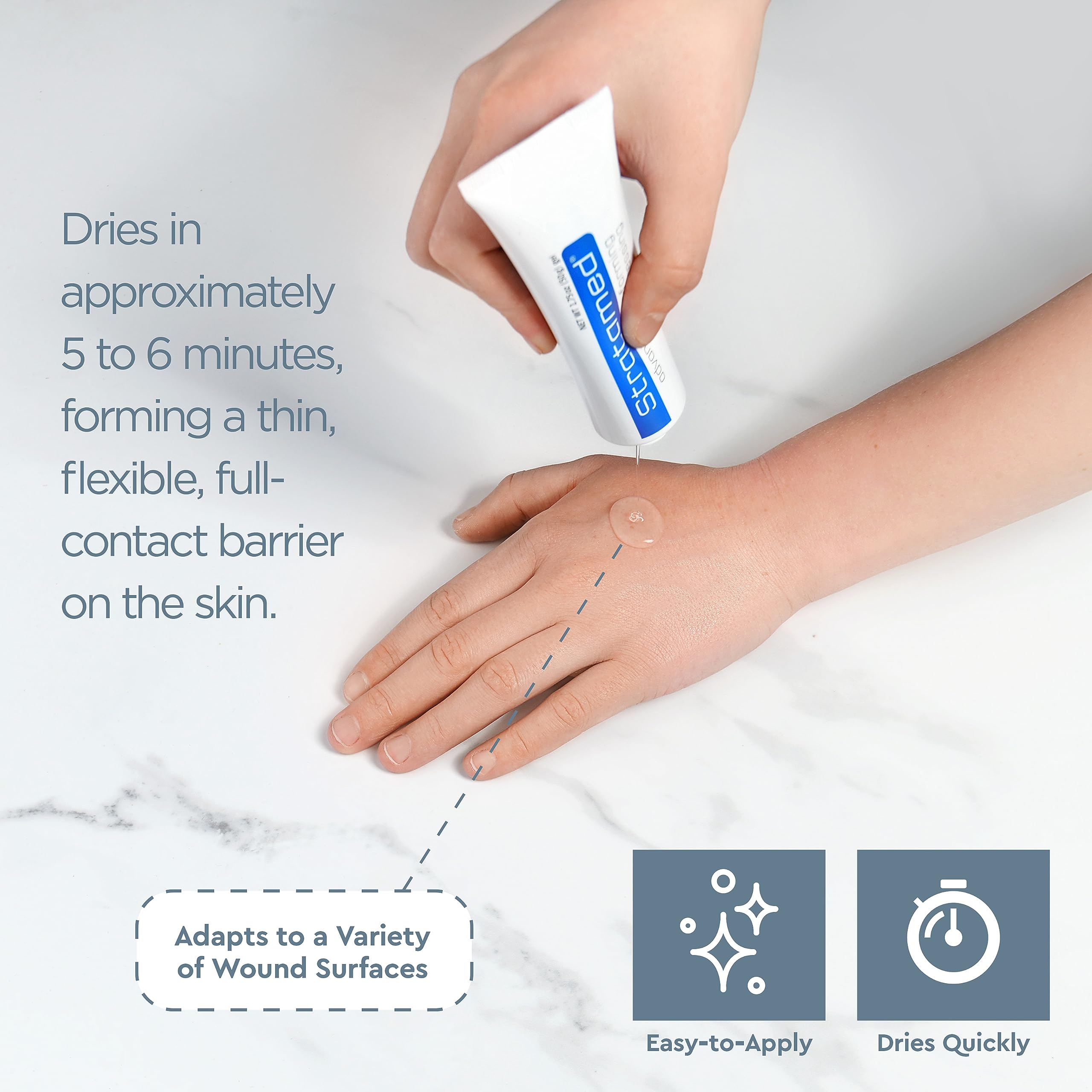 Stratamed Advanced Film-Forming Wound Dressing | Flexible Protective Layer for Wounds & Damaged Skin | 5g