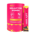 Strawberry Shilajit Honey Sticks for Women | Hormonal Balance & Energy