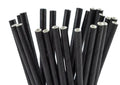 750 x Spoon Straw Black Compostable