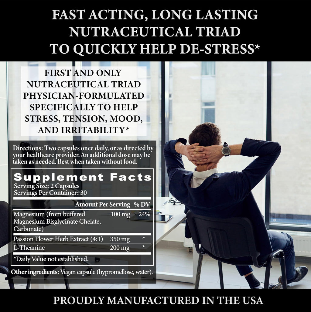 Stress Edge Stress Relief Supplement | Natural Mood Support (30 Servings)