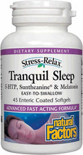 Stress-Relax Tranquil Sleep by Natural Factors – Suntheanine L-Theanine Sleep Aid, 45 Softgels