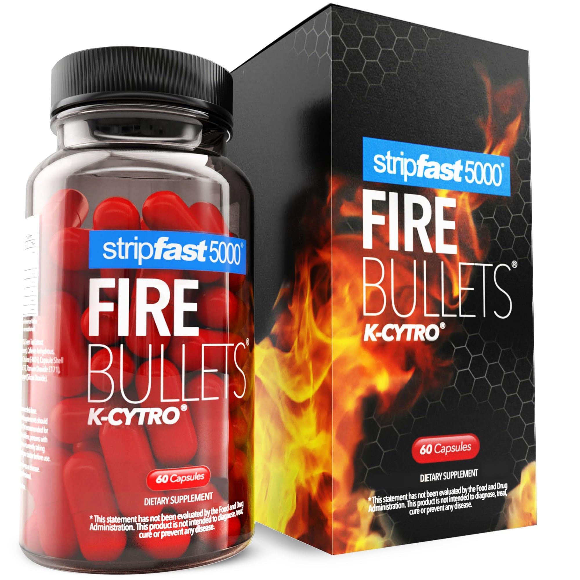 stripfast5000 Fire Bullets with K-CYTRO for Women and Men | Pre-Workout Energy