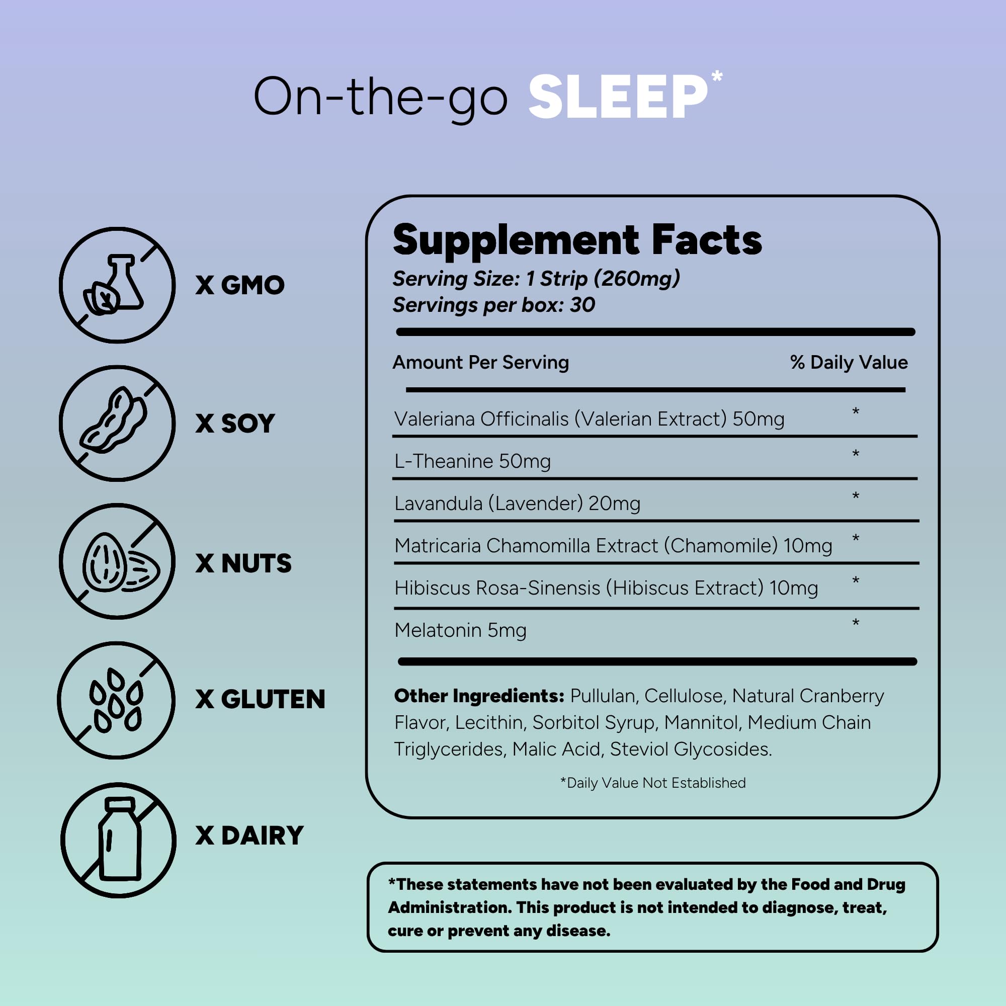 STRIPPIES Dissolvable Strips – Energy & Sleep Multi-Pack (60 Strips)