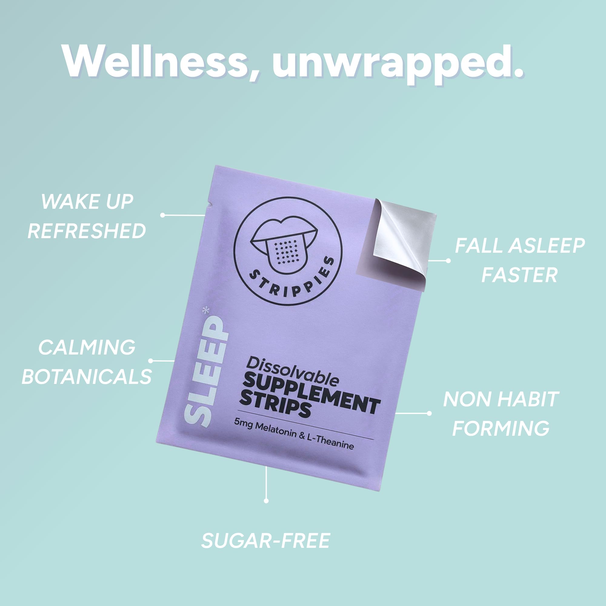 STRIPPIES Dissolvable Strips – Energy & Sleep Multi-Pack (60 Strips)
