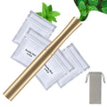 Stylish Gold Air Flavored Device,16 Replaceable Inner Cores,Natural Ingredients Extracted,Helps Improve Bad Habits-0419-05