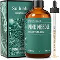SU JUABA Pine Needle Essential Oil - 4 fl oz / 118 ml - 100% Natural Aromatherapy for Diffuser, Skin, Hair, Candles & Soap
