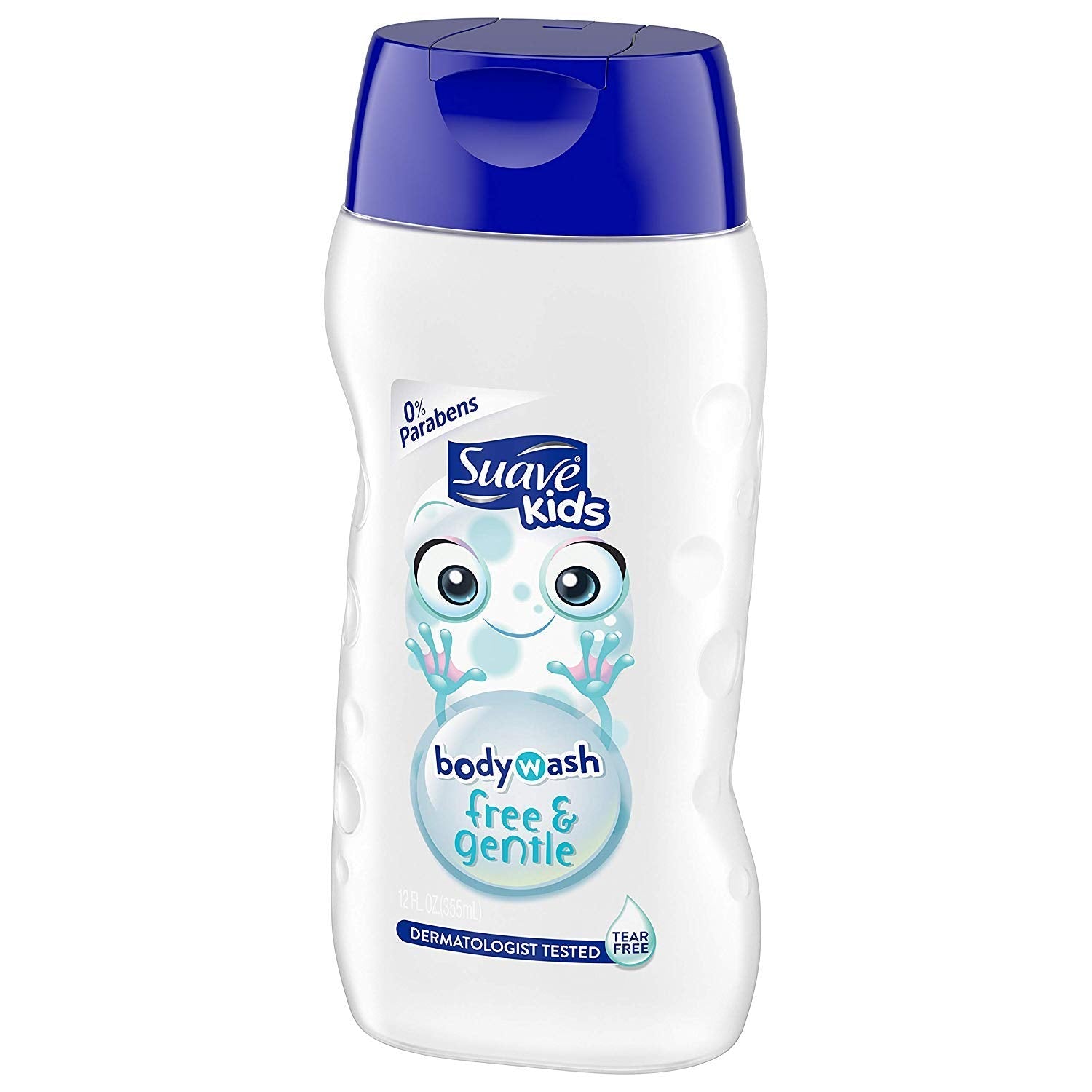 Suave Kids Free & Gentle Body Wash – Tear Free, 0% Parabens, 12 fl oz (355 mL) per Bottle, Pack of 3