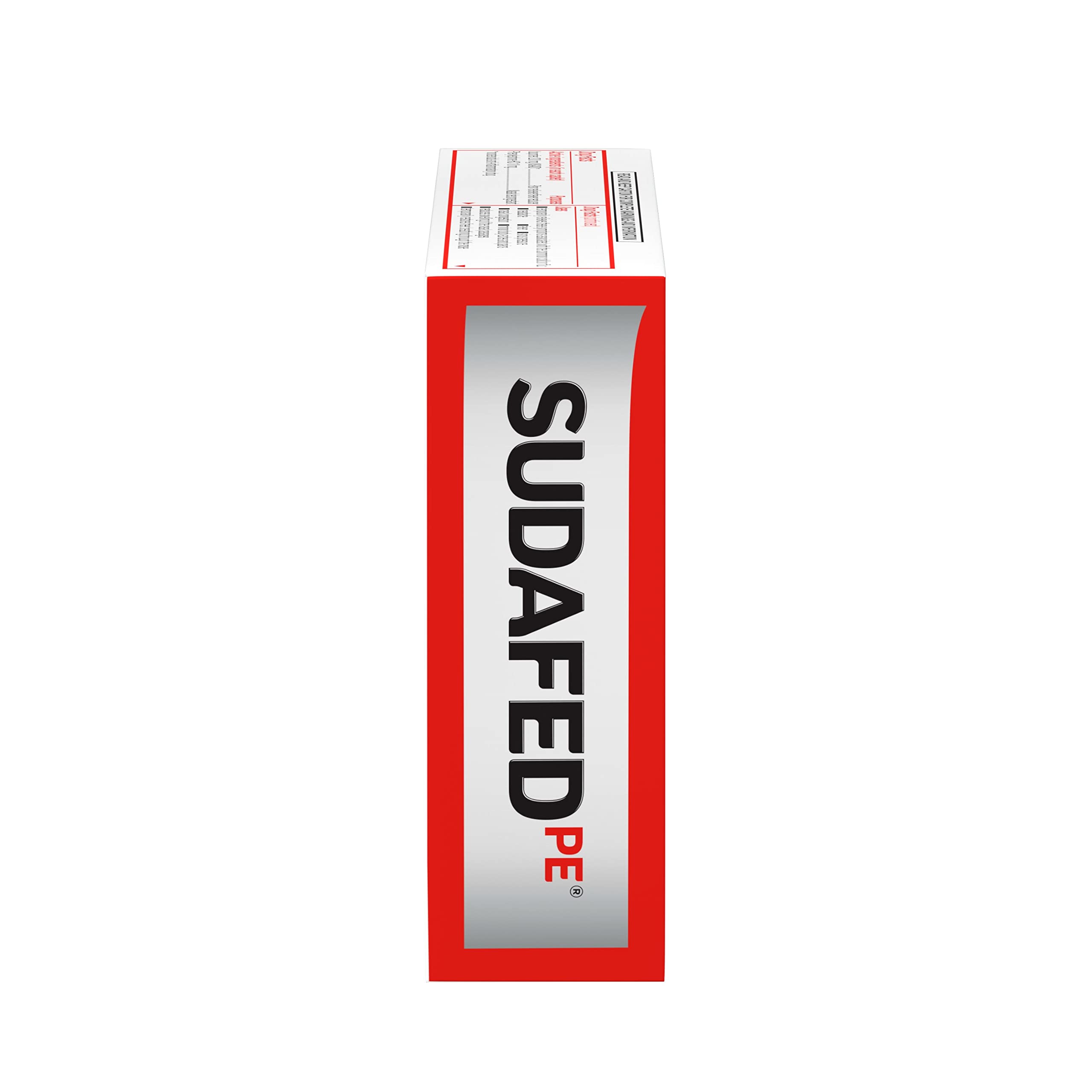 Sudafed PE Non-Drowsy Head Congestion + Pain Relief Caplets with Ibuprofen 200 mg & Phenylephrine HCl 10 mg – 20 ct