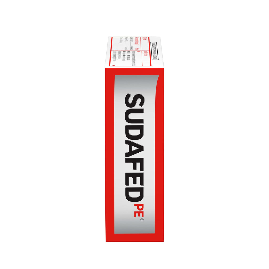 Sudafed PE Non-Drowsy Head Congestion + Pain Relief Caplets with Ibuprofen 200 mg & Phenylephrine HCl 10 mg – 20 ct