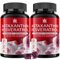 Sugar-Free Astaxanthin 24mg Gummies with Resveratrol – Vegan, Non-GMO, 120 Servings