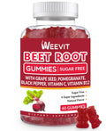 Sugar Free Beet Gummies with Grape Seed, Pomegranate & Vitamin C | Nitric Oxide Booster