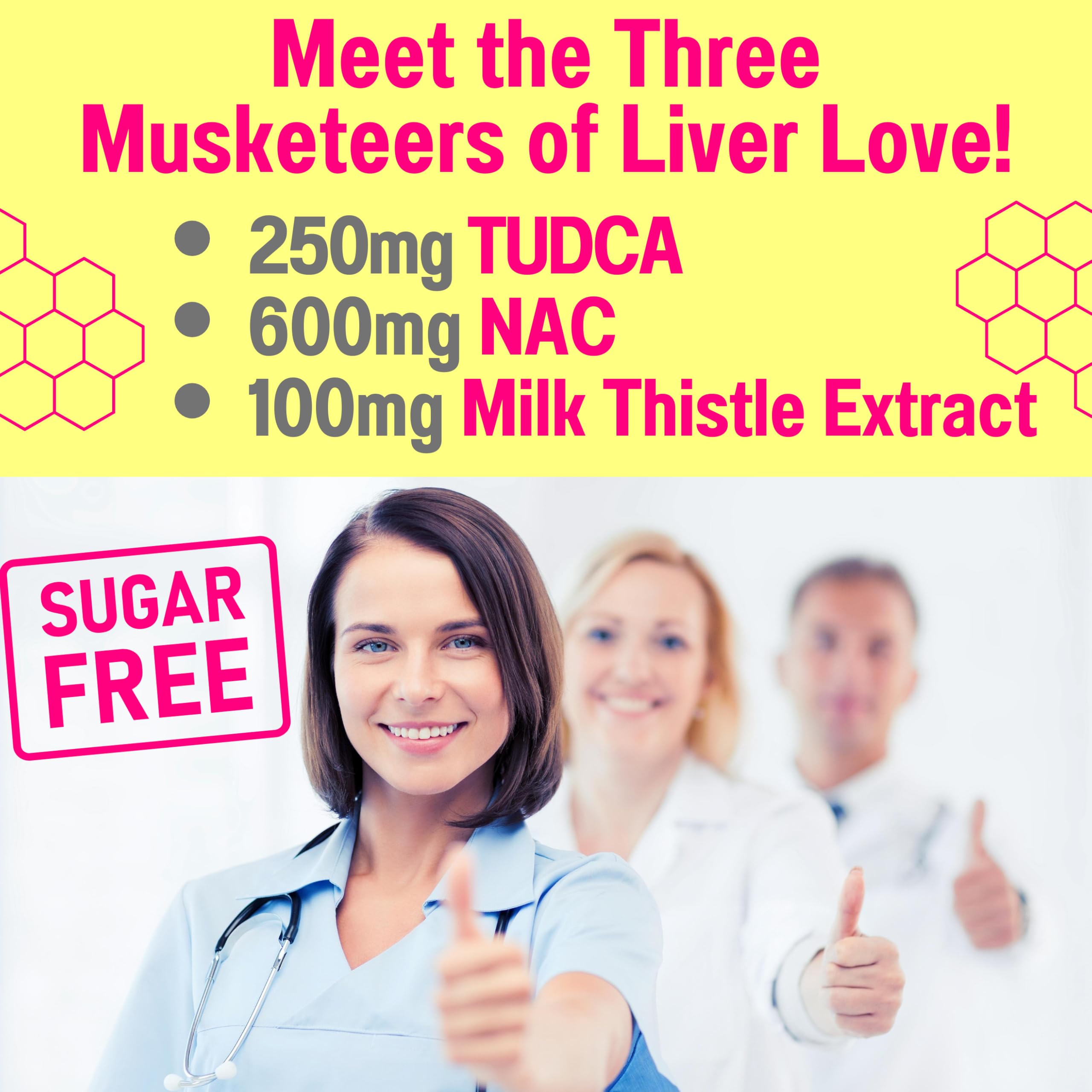 Sugar Free Gummies with TUDCA, NAC, Berberine & Cinnamon – 7-in-1 Health Gummies