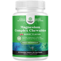 Sugar Free Magnesium Glycinate Chewable – 200mg | Taurate & Citrate Complex + D3 B6 C (30 Day) | Vegetarian