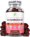 Sugar-Free Mushroom Complex Gummies – 10x Mushroom Blend (Lion's Mane, Reishi, Chaga) – No Sugar or Pills