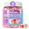 Sugar Free Probiotic Gummies 60B CFU | 11 Strains + Prebiotics Fiber | Peach Flavor