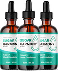Sugar Harmony Drops (3 Pack) – Premium Liquid Wellness Support | 3 Bottles