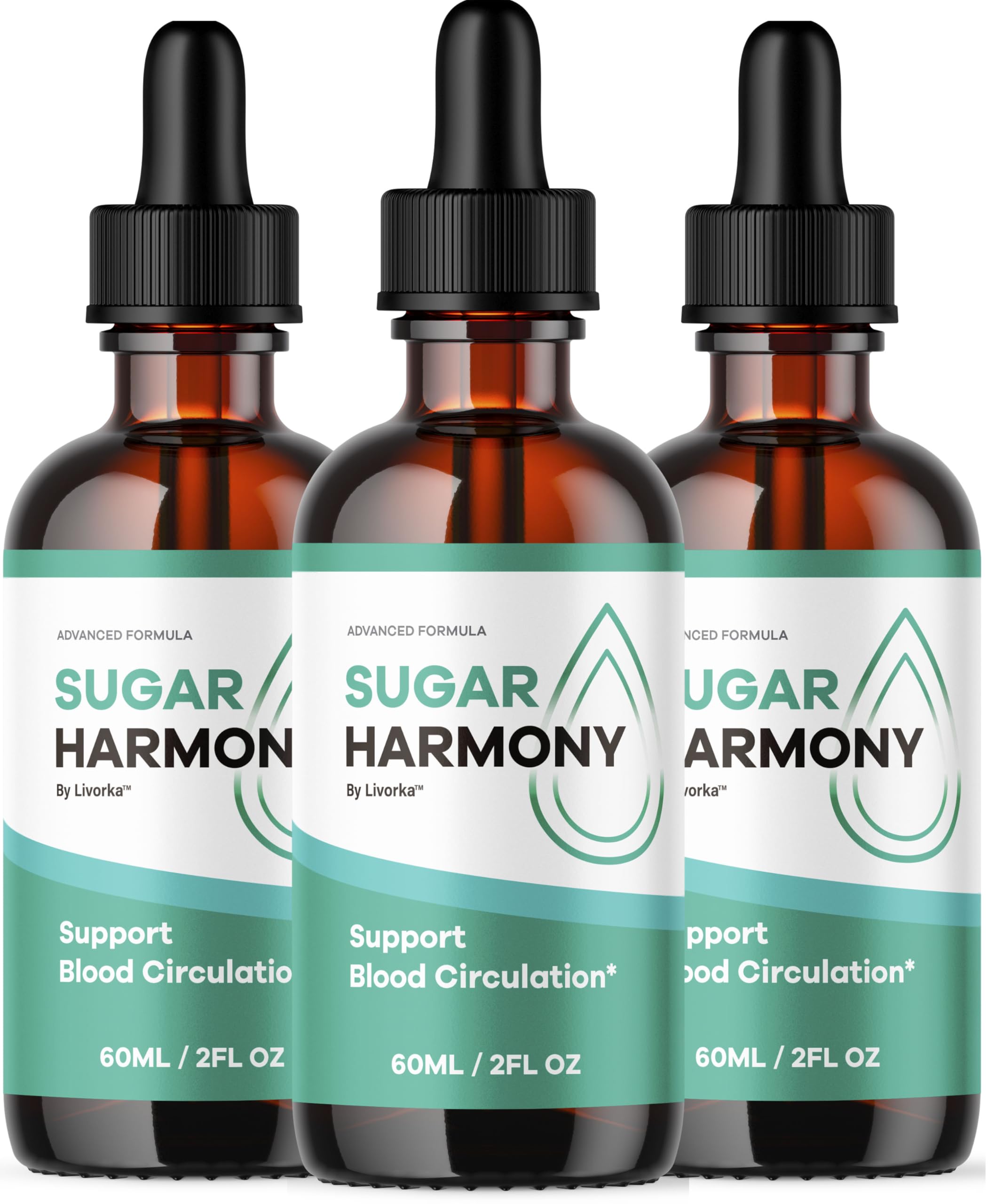 Sugar Harmony Drops (3 Pack) – Premium Liquid Wellness Support | 3 Bottles