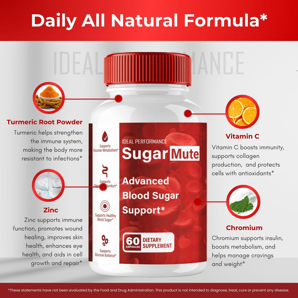Sugar Mute Capsules - Blood Support Pills | Maximum Strength
