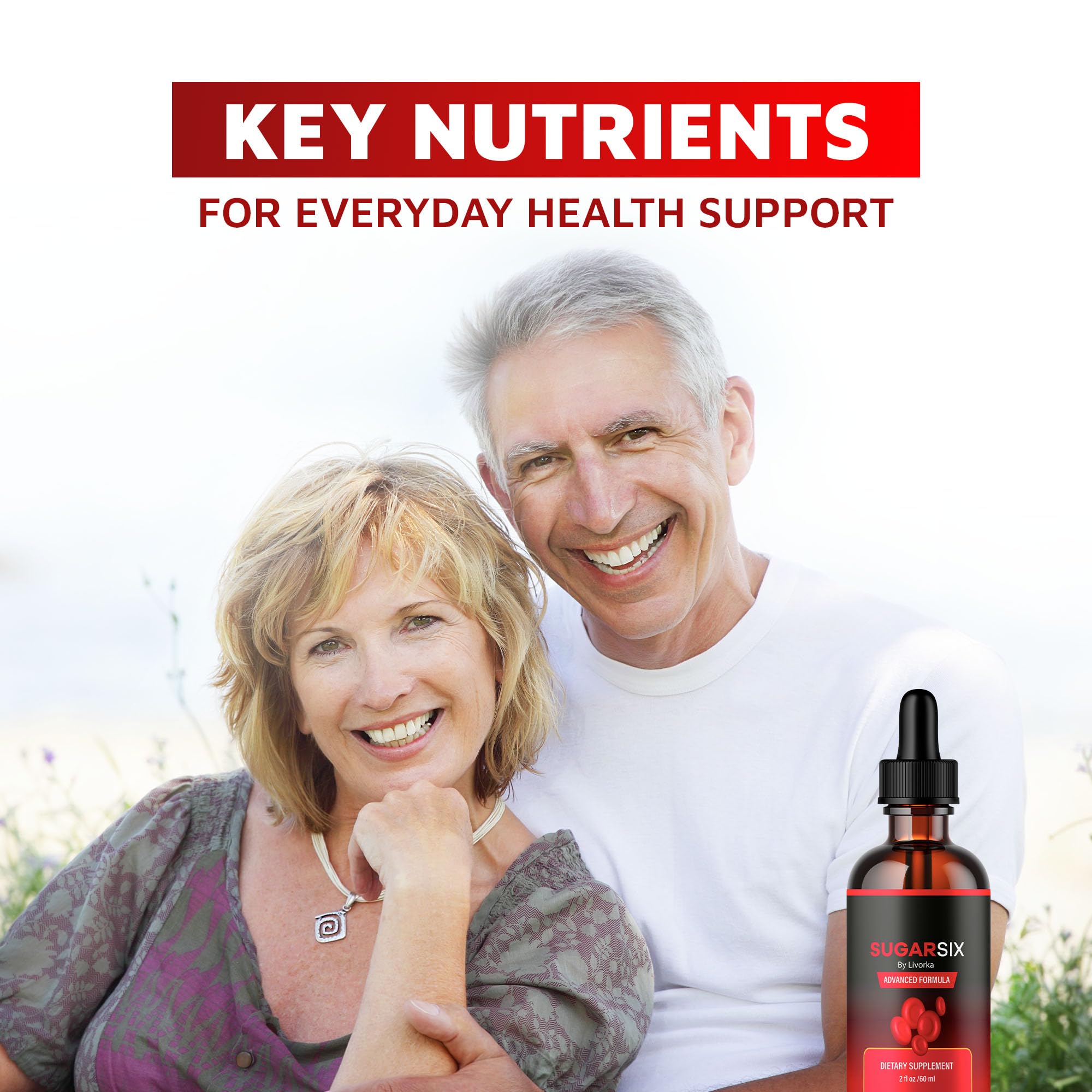 Sugar Six 5 Pack – Drops, Formula & Support | 5 Bottles for 5 Months