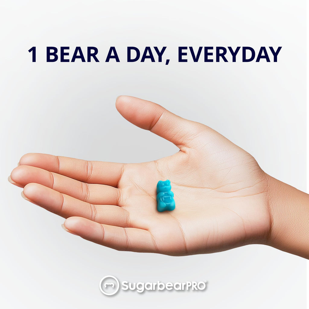 SugarBearHair Growth Gummy - Extra Strength Biotin 6000mcg, 2 Month Supply, Vegan & Cruelty-Free