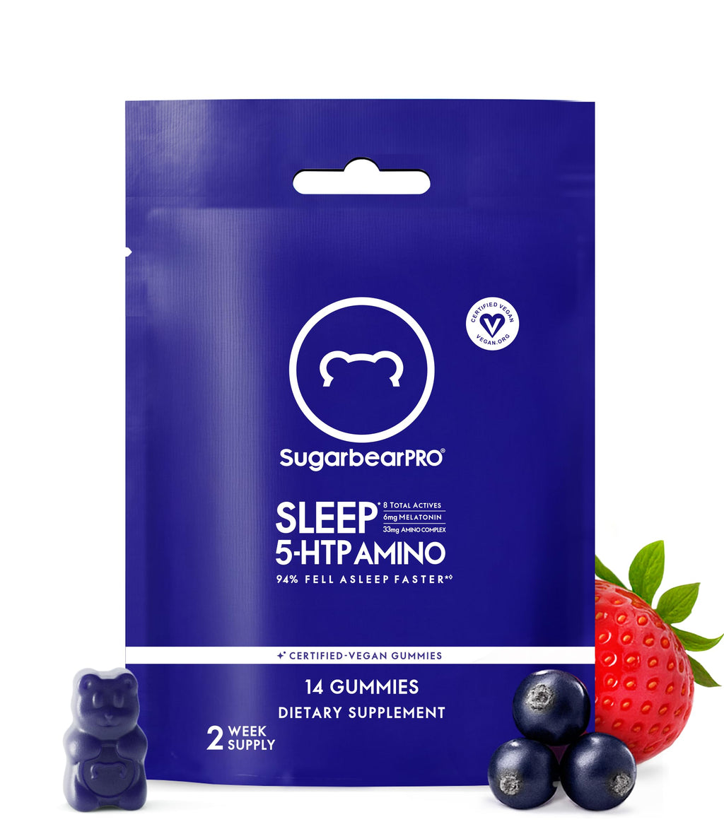 SugarBearPro Sleep Gummy 14 Day Supply - 6mg Melatonin, Vegan