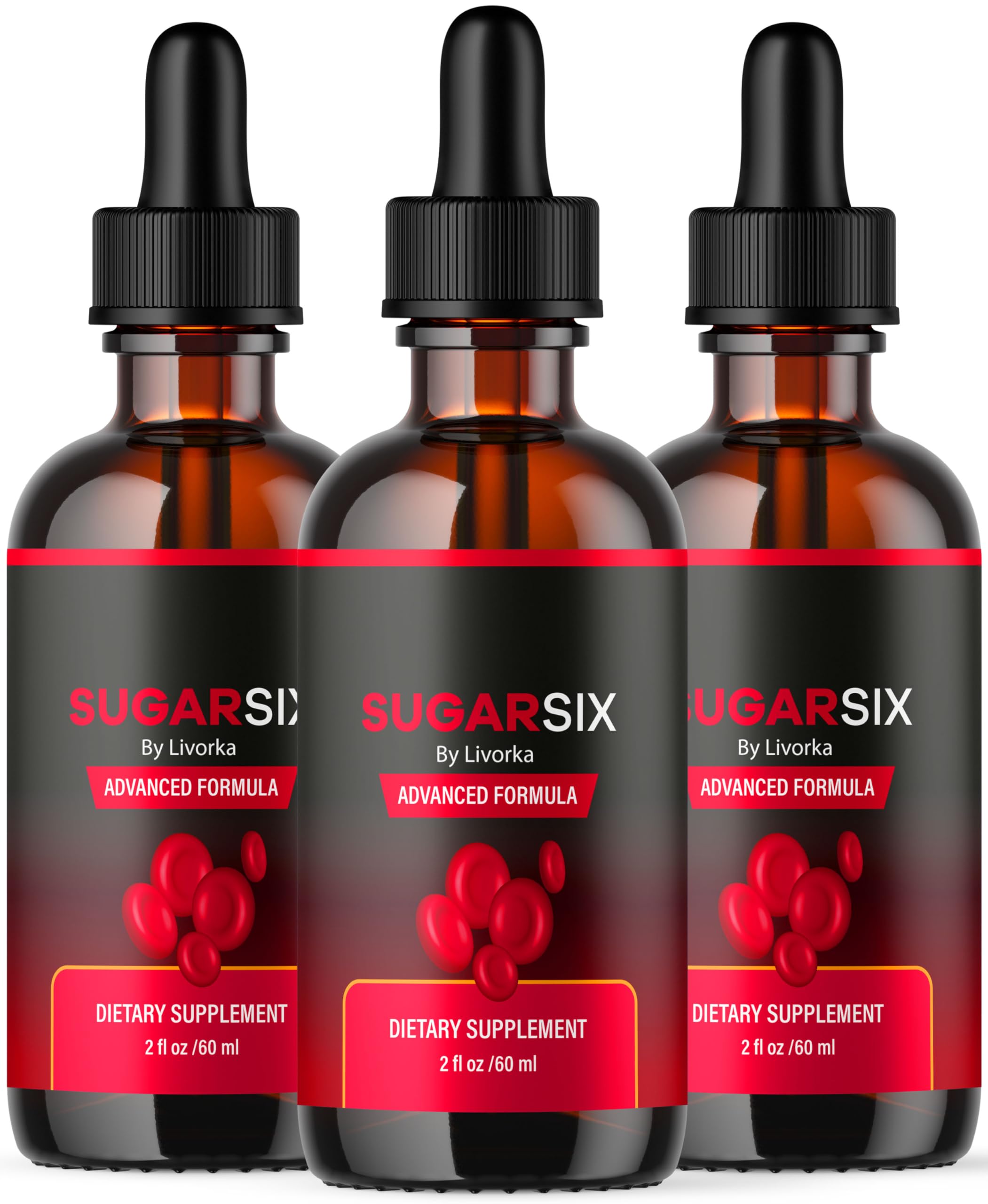 SugarSix 3 Pack: Sugar Six Drops & Formula – 3 Bottles for 3 Months