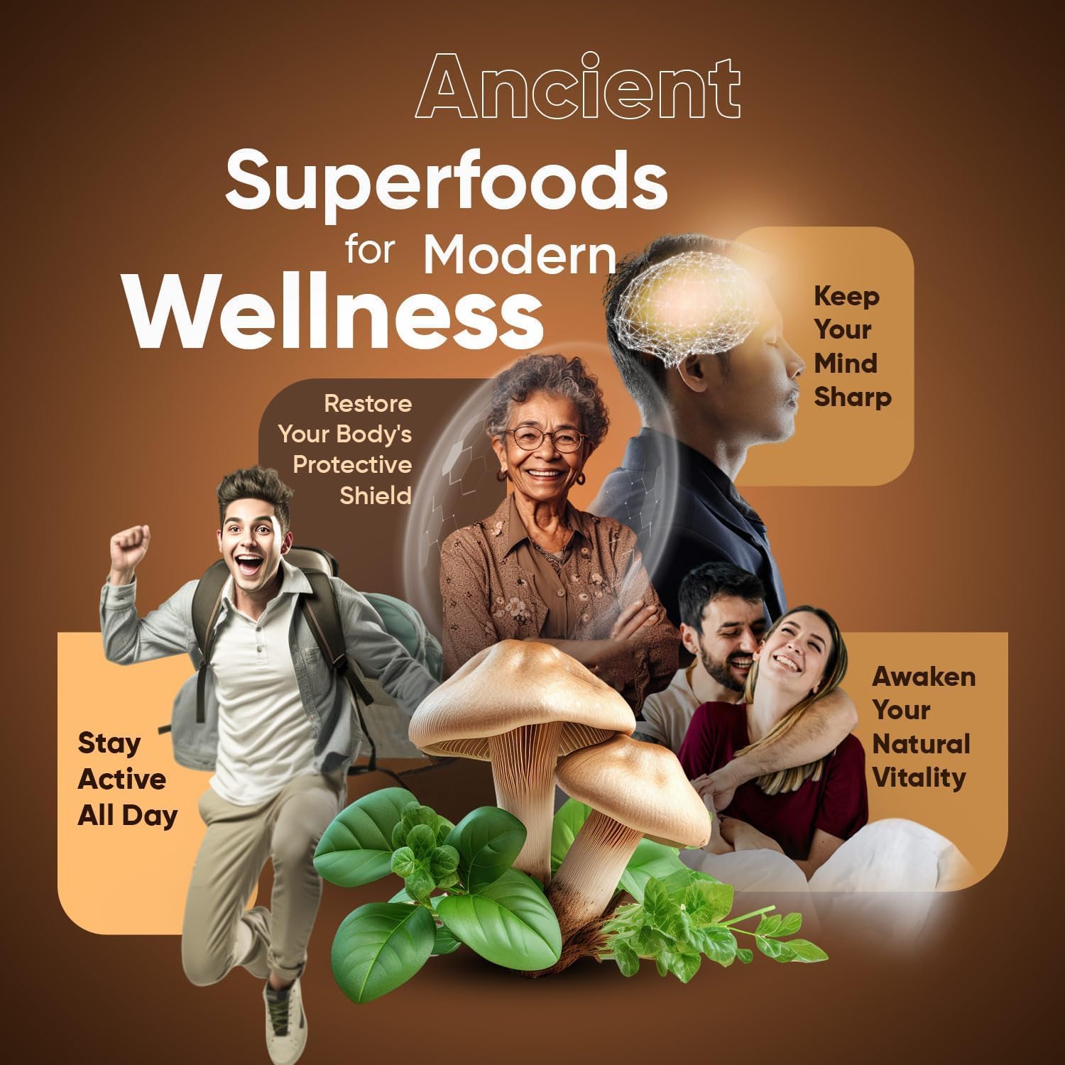Suiyilary Mushroom Coffee – 10-Mushroom Blend (Lion's Mane, Reishi, Cordyceps) for Energy, Focus & Immunity 150g