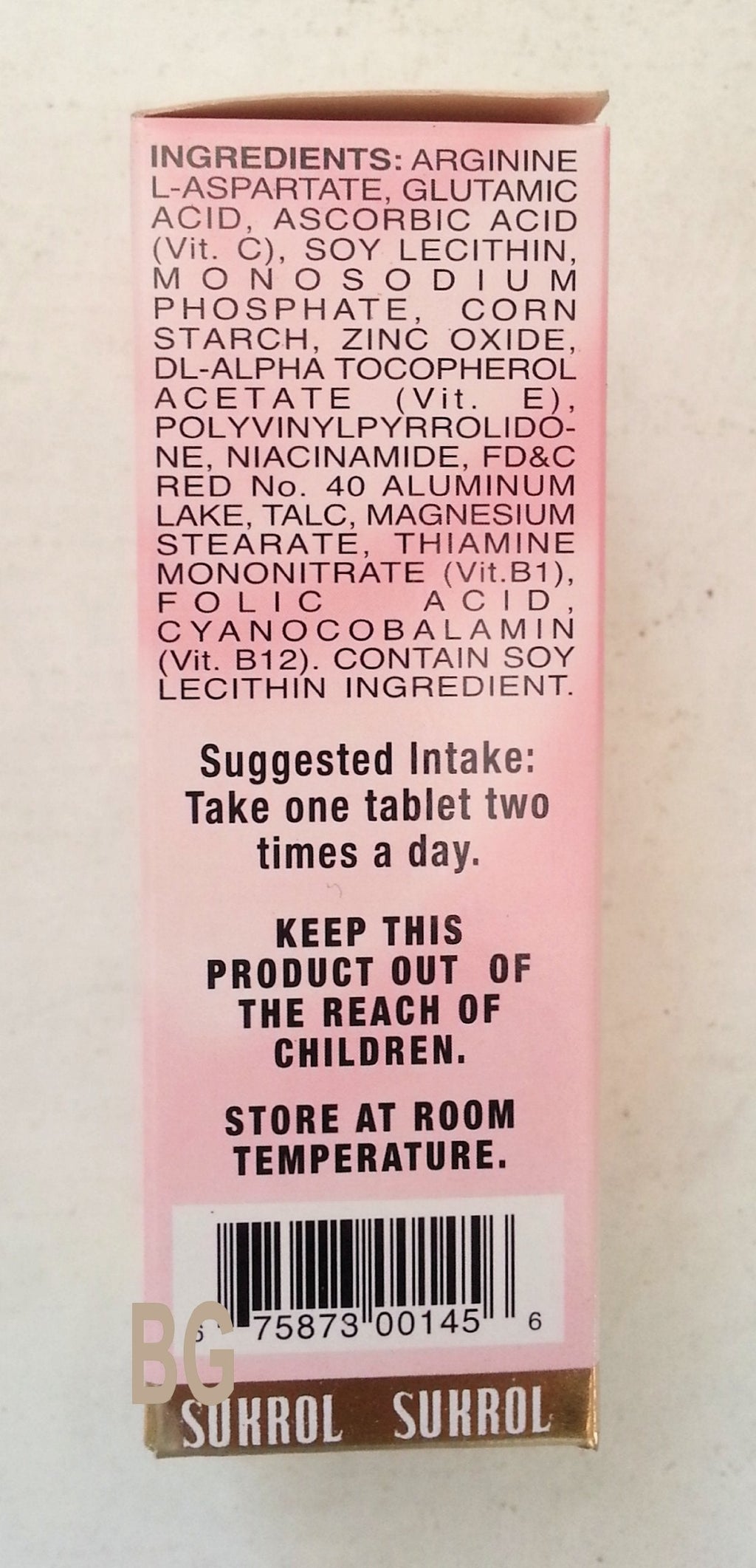 Sukrol Vigor Mujer Dietary Supplement With Vitamin E – 30 Tablets