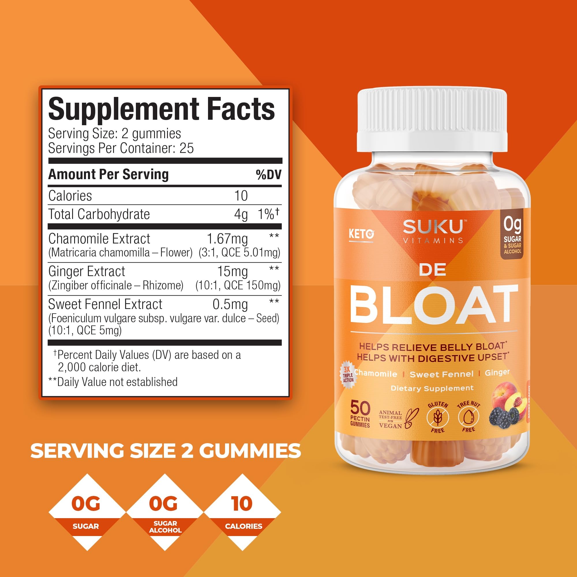 SUKU Vitamins Debloat – Natural Digestive Relief