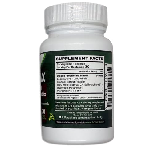 SulforaMAX (30 Capsules) – Sulforaphane Broccoli Immunity Support (10,000 mcg) – Vegan, Non-GMO