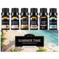 Summer Essential Oils Set — 6 Tropical Blends for Diffusers & Candles