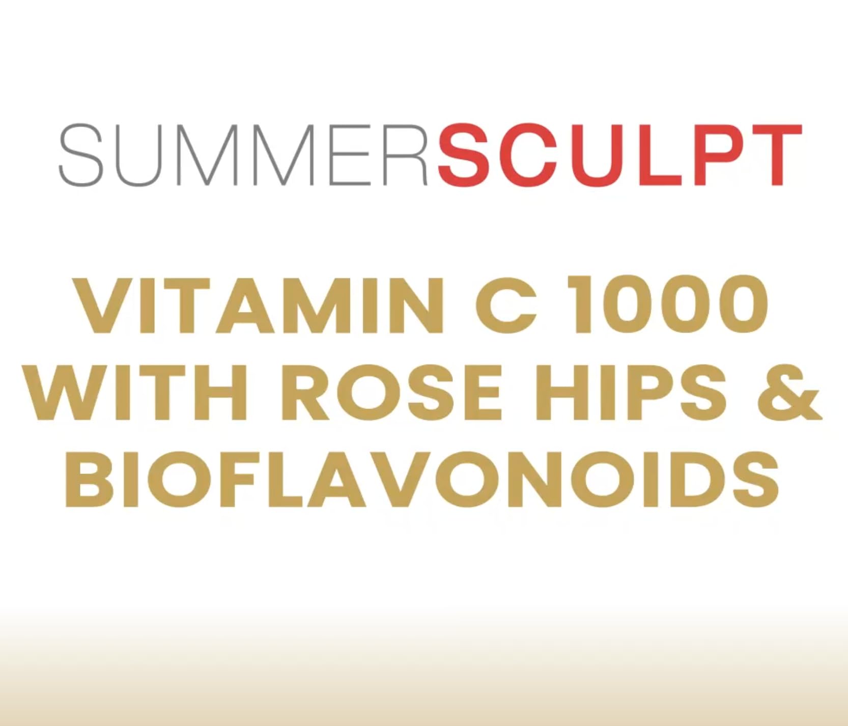 SummerSculpt Vitamin C 1000 mg - Immune Support with Rose Hips