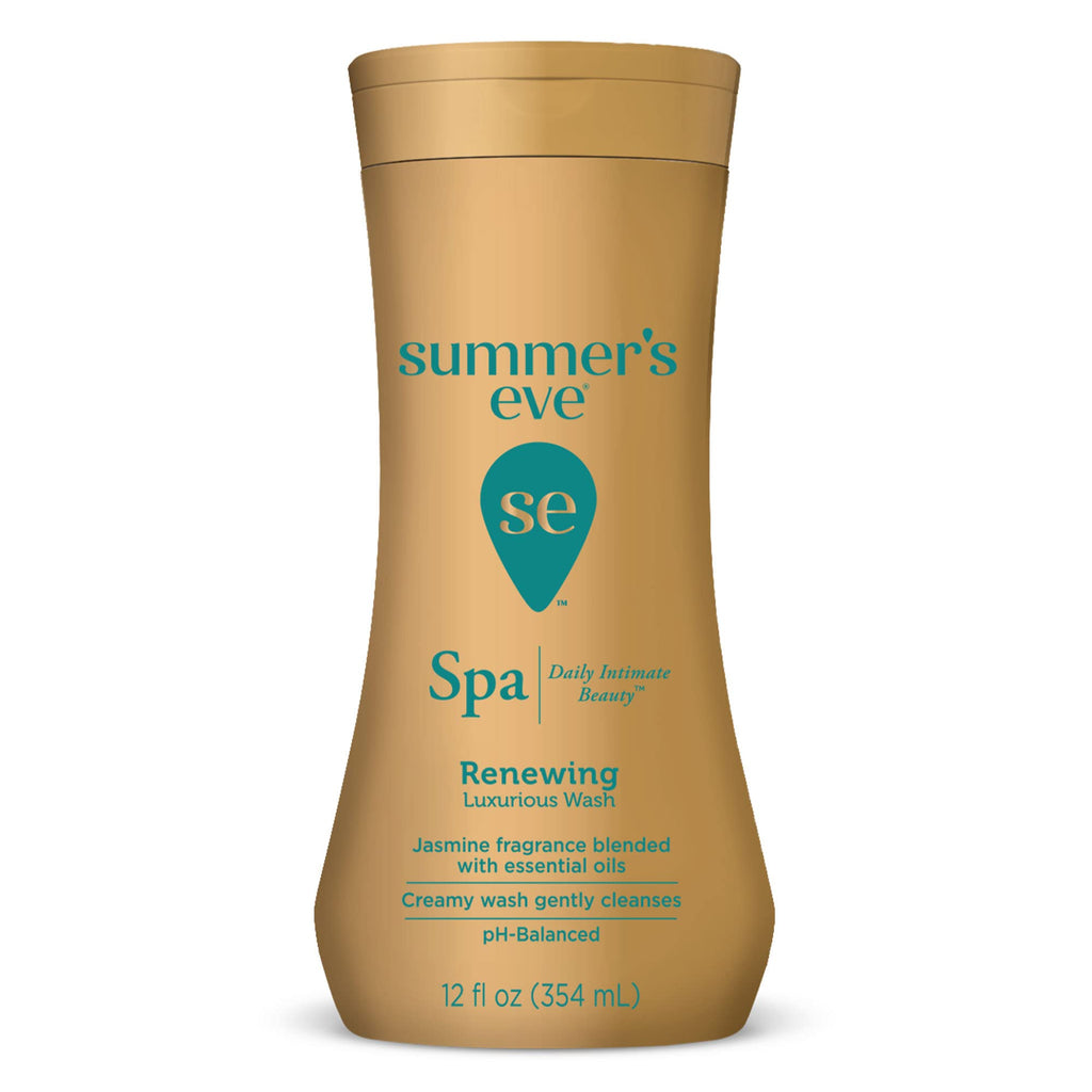 Summer's Eve Spa Daily Intimate Wash - Renewing Jasmine, pH-Balanced, 12 oz