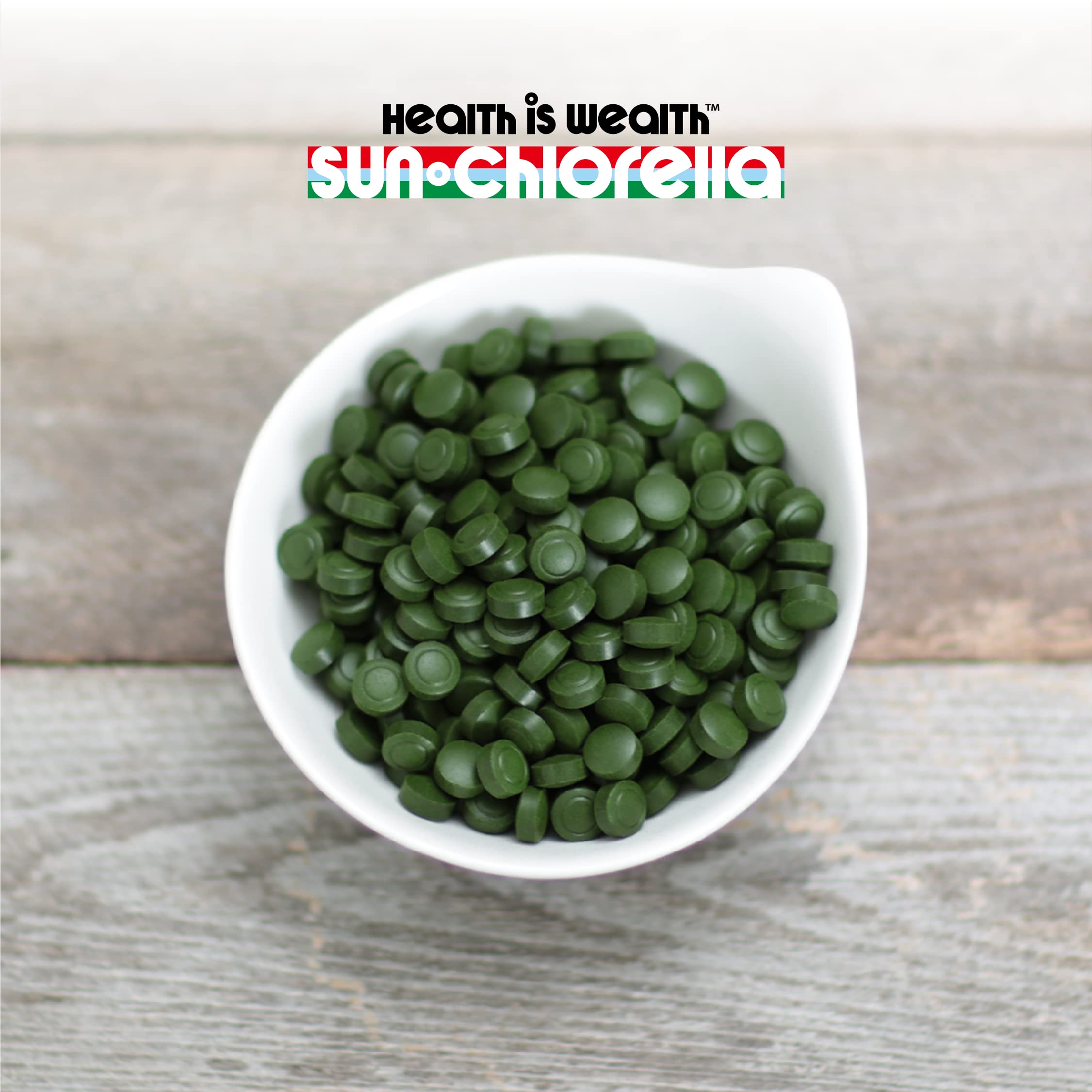 Sun Chlorella 200 mg Green Algae Superfood – Pulverized Cell Wall, CGF, B12, Iron | Non-GMO