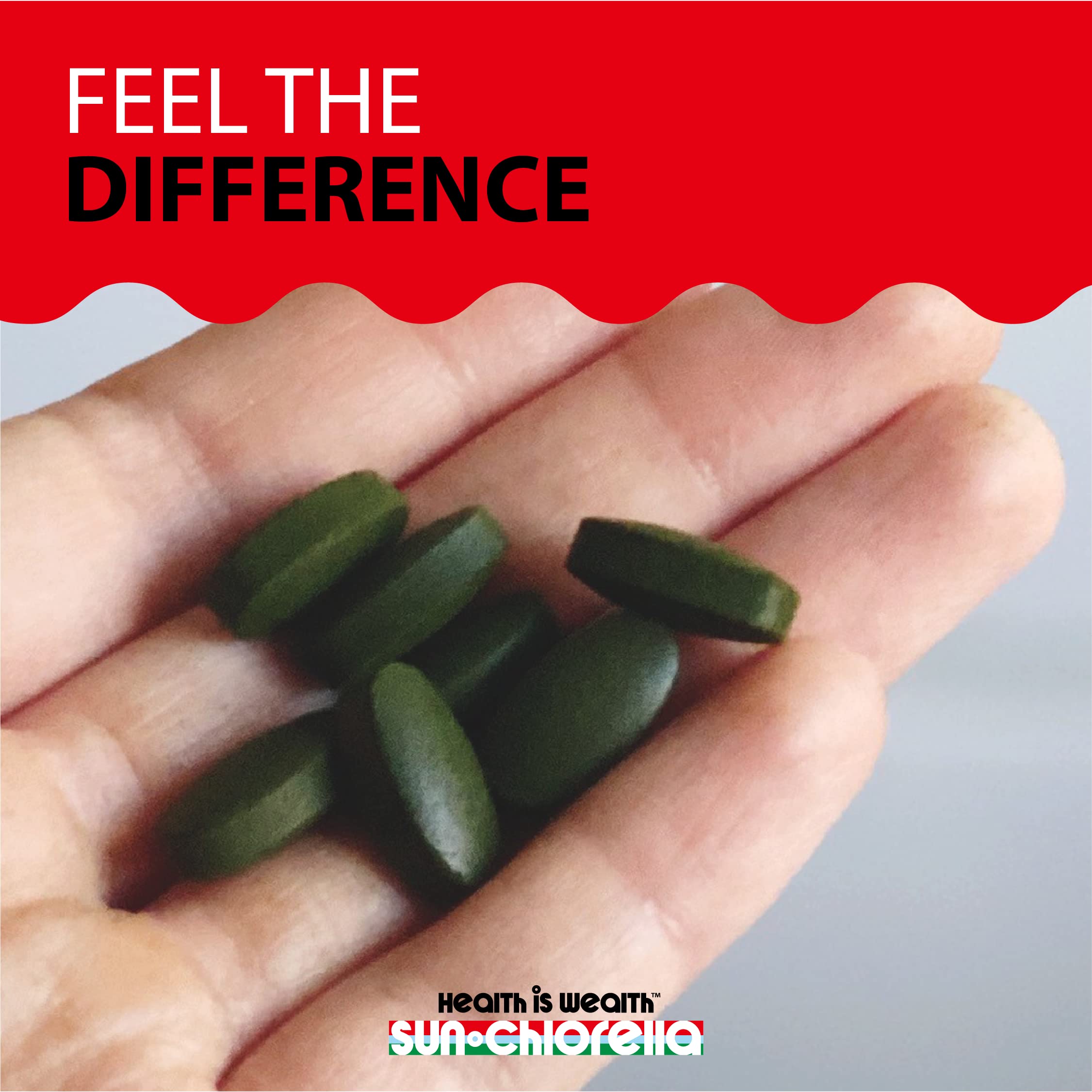Sun Chlorella 500mg – Whole Body Wellness Green Algae Superfood | Immune Support, Gut Health