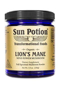 Sun Potion Lion’s Mane (Organic) - Mind Power Mushroom (100g) | Brain & Nervous System Support