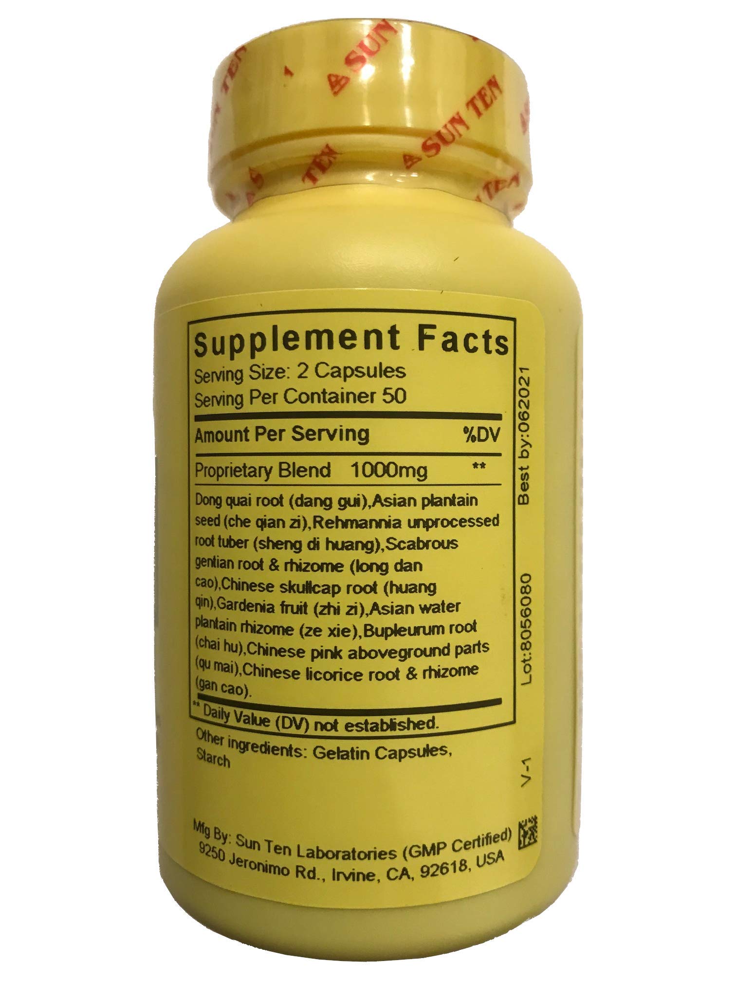 SUN TEN Gentiana Combination - Long Dan Xie Gan Tang 100 Capsules
