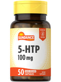 Sundance 5-HTP 100mg | 50 Capsules | 5 Hydroxtryptophan | Non-GMO & Gluten Free Supplement